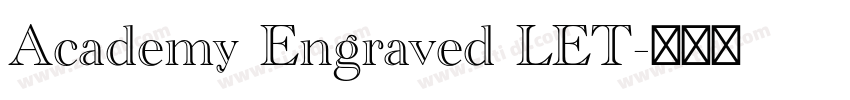 Academy Engraved LET字体转换